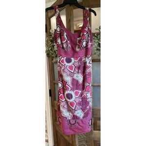 PEPPERBERRY Pink Dress‎ Patterned Embroidered Super Curvy size UK 10, US 6